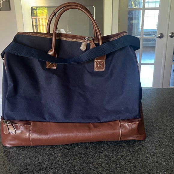Polo by Ralph Lauren Navy and Brown Travel classic traveler Duffel bag - Picture 2 of 4